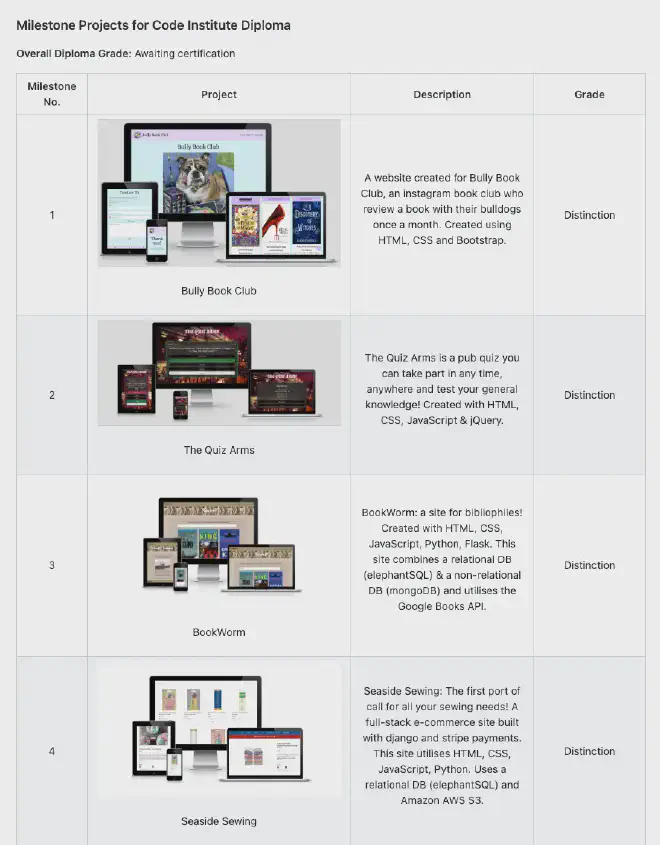Project Highlights Example Section