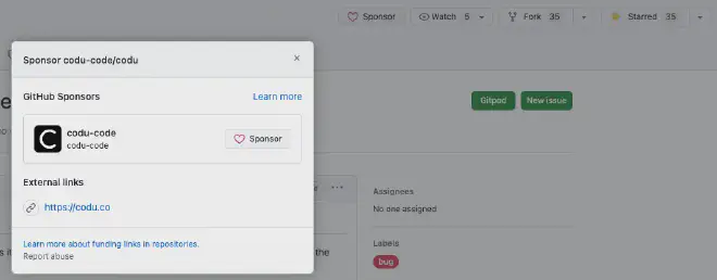 Sponsor on GitHub