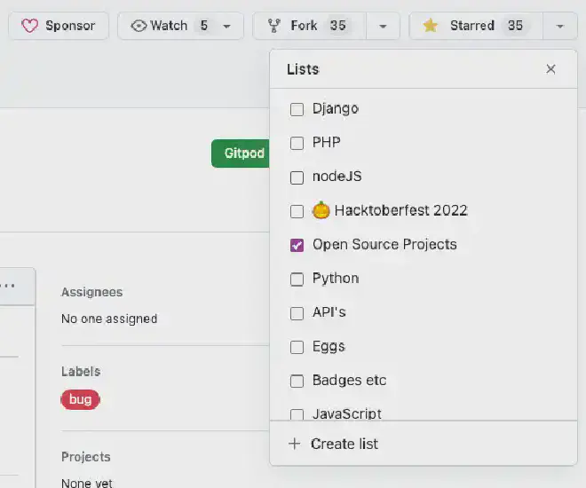 Stars on GitHub