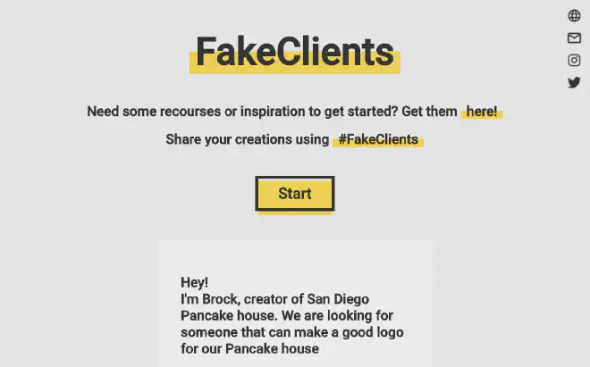 Fake Clients Site