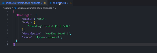 Snippets Example