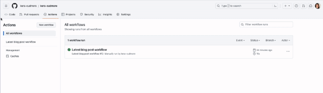 Run Workflow button