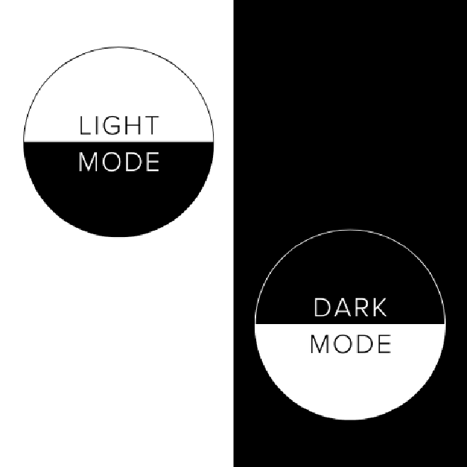 Logo in light mode and dark mode